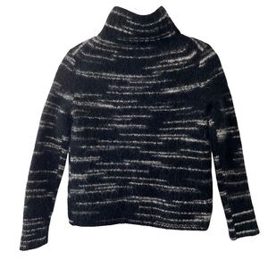 Banana Republic Spacedye Rib T Alpaca Wool Blend Pullover Turtleneck Sweater